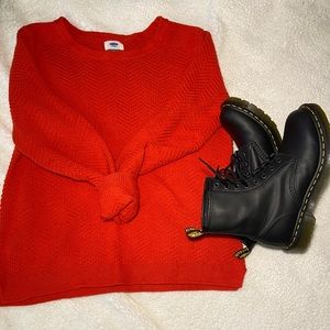Oversized Red Sweater
